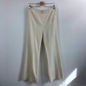 AYR Wool Flat Front Wide Leg Trousers